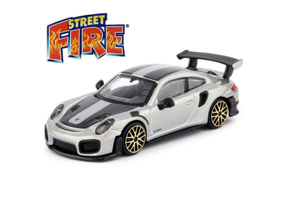 Porsche 911 GT2 RS silver - 1:43 Scale Toy Car