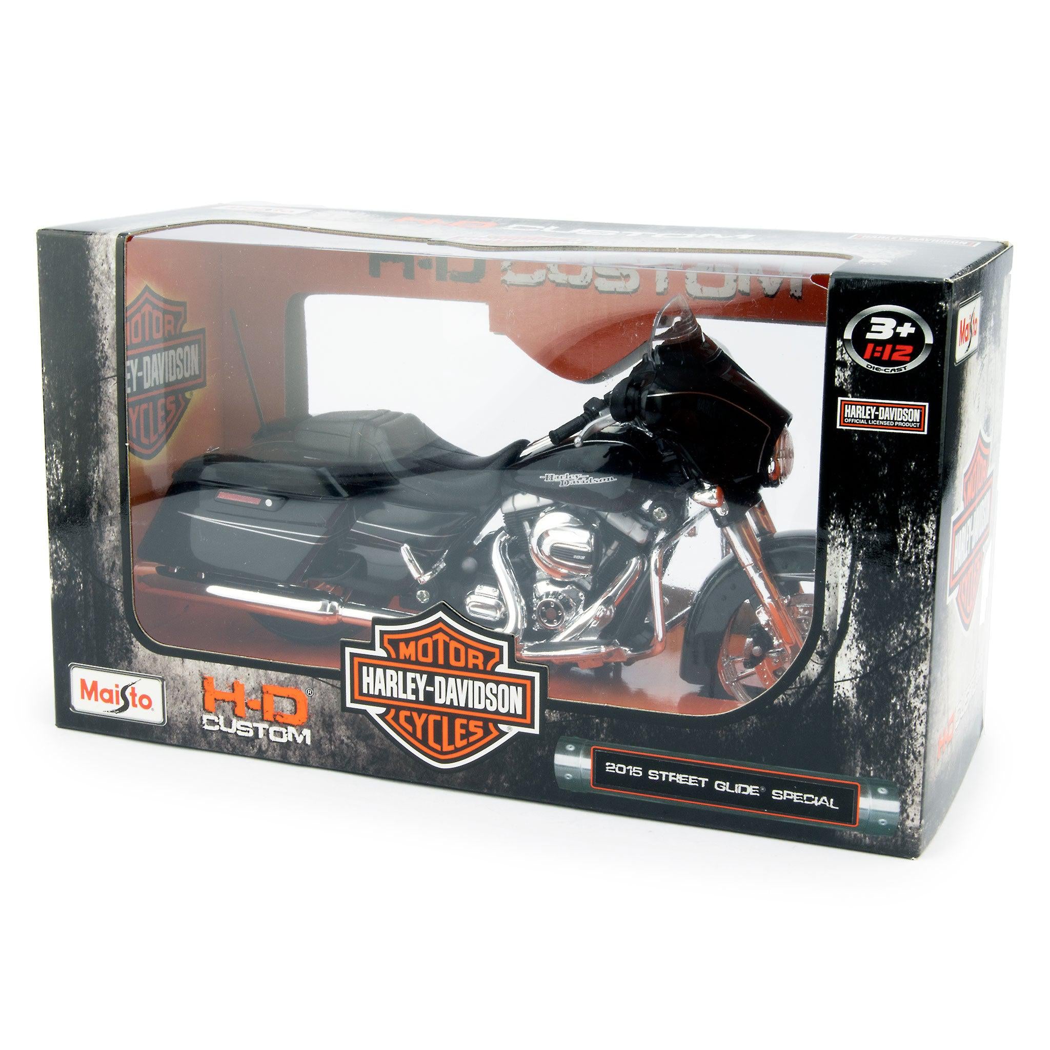 Harley-Davidson Street Glide Special Diecast Model Motorcycle 2015 black - 1:12 Scale-Maisto-Diecast Model Centre