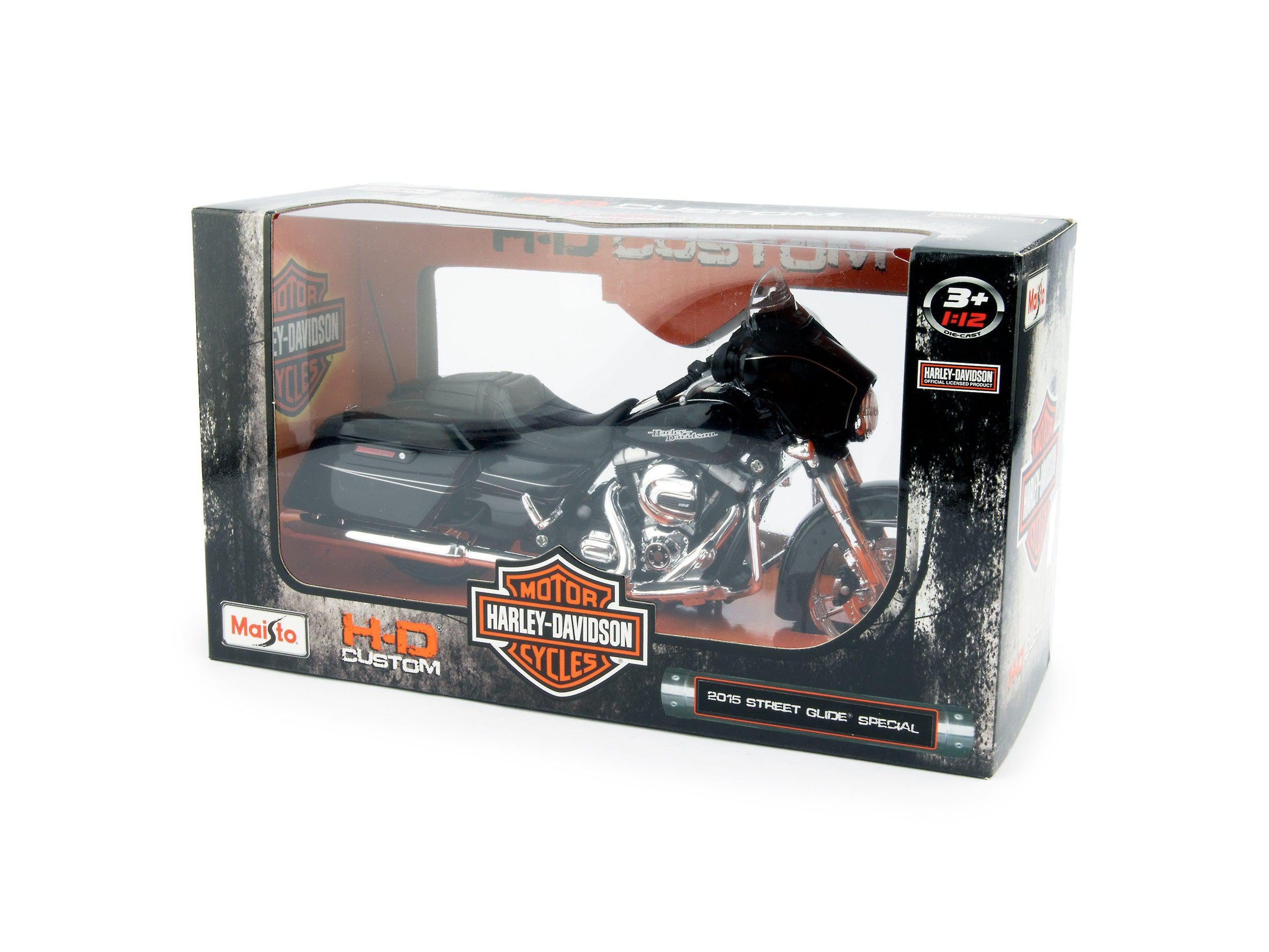 Harley-Davidson Street Glide Special Diecast Model Motorcycle 2015 black - 1:12 Scale-Maisto-Diecast Model Centre