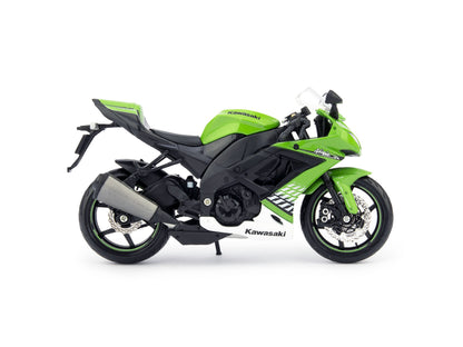 Kawasaki Ninja ZX-10R Diecast Model Motorcycle 2010 green - 1:12 Scale-Maisto-Diecast Model Centre