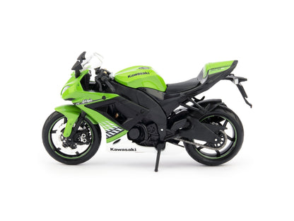 Kawasaki Ninja ZX-10R Diecast Model Motorcycle 2010 green - 1:12 Scale-Maisto-Diecast Model Centre