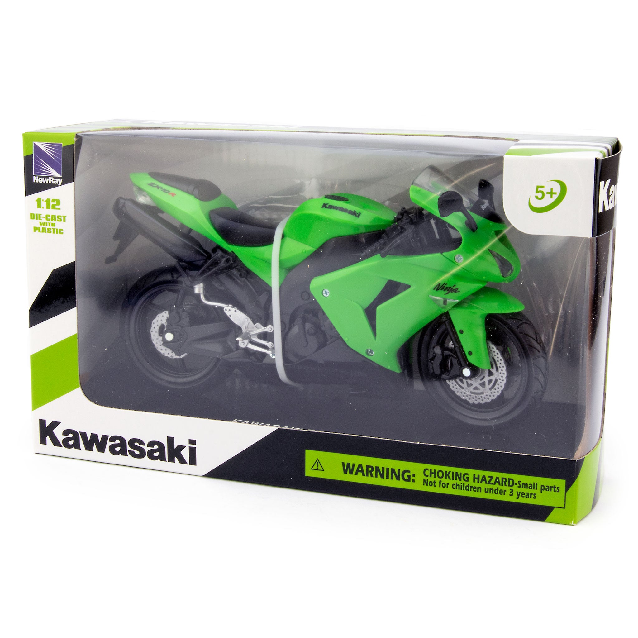Kawasaki ZX-10R Diecast Model Motorcycle green - 1:12 Scale-NewRay-Diecast Model Centre