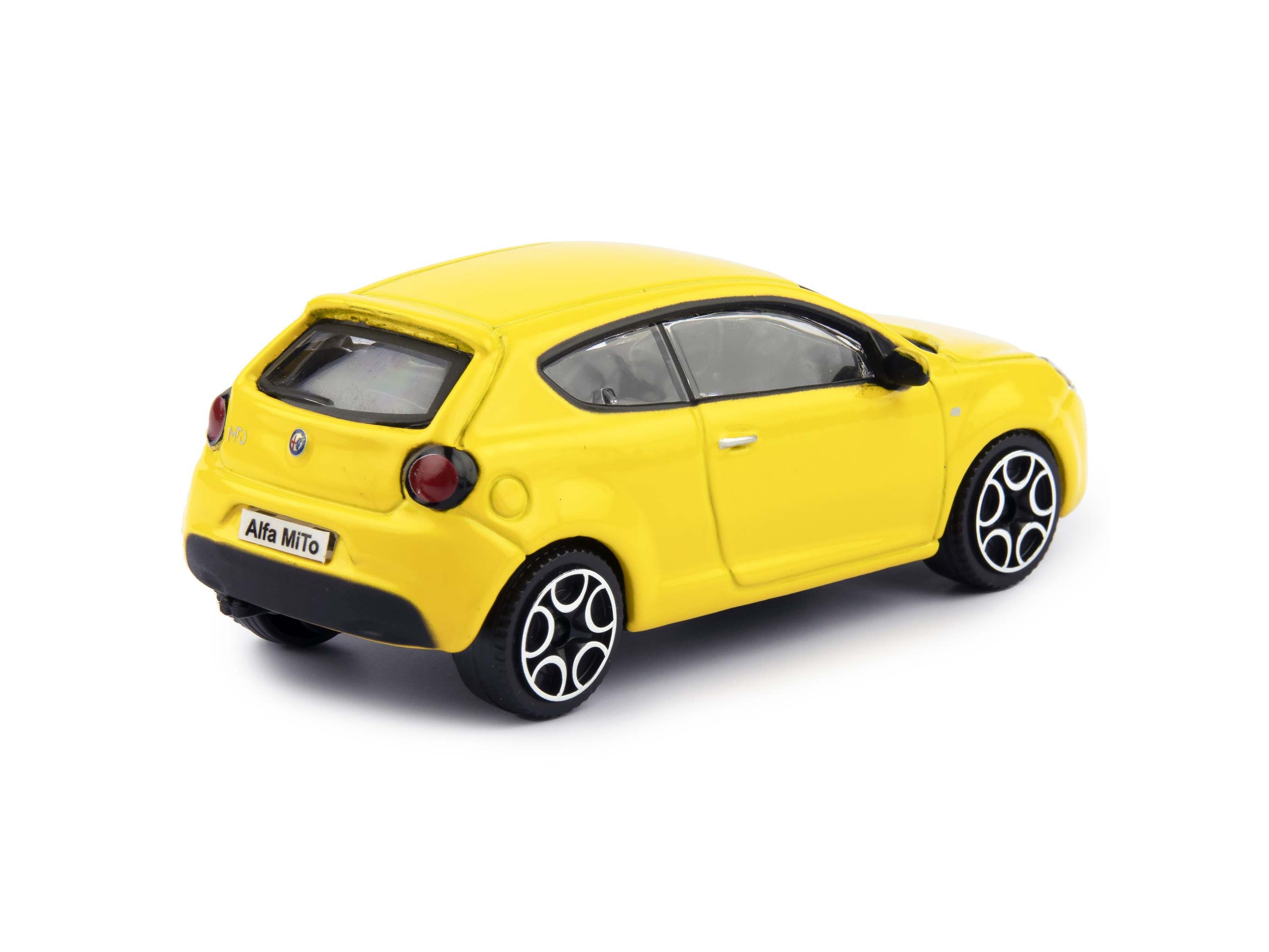 Alfa Romeo MiTo Diecast Toy Car 2010 yellow - 1:43 Scale-Bburago-Diecast Model Centre