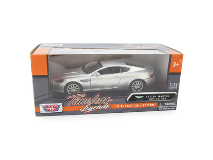 Aston Martin DB9 Diecast Model Car silver - 1:24 Scale-Motormax-Diecast Model Centre