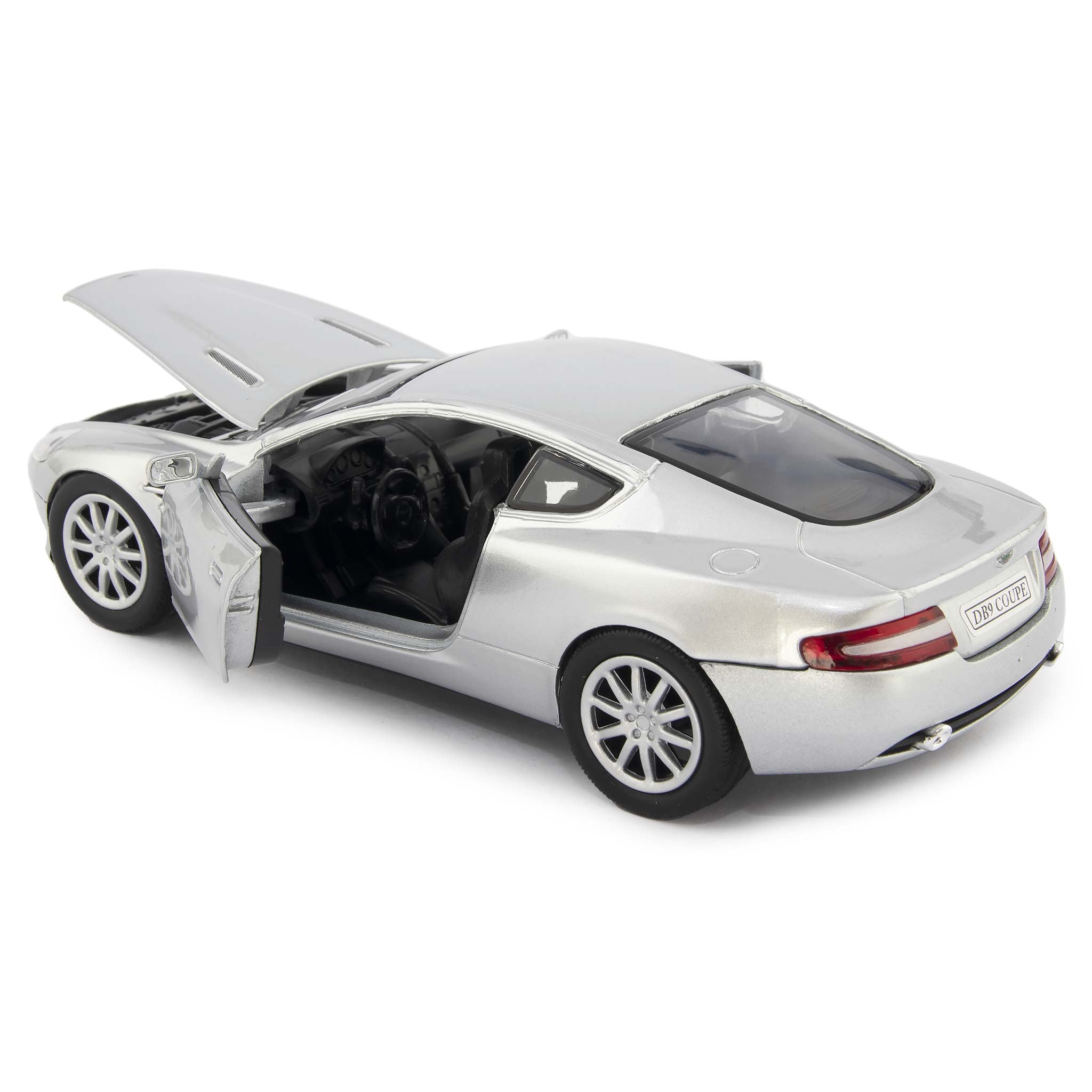 Aston Martin DB9 Diecast Model Car silver - 1:24 Scale-Motormax-Diecast Model Centre