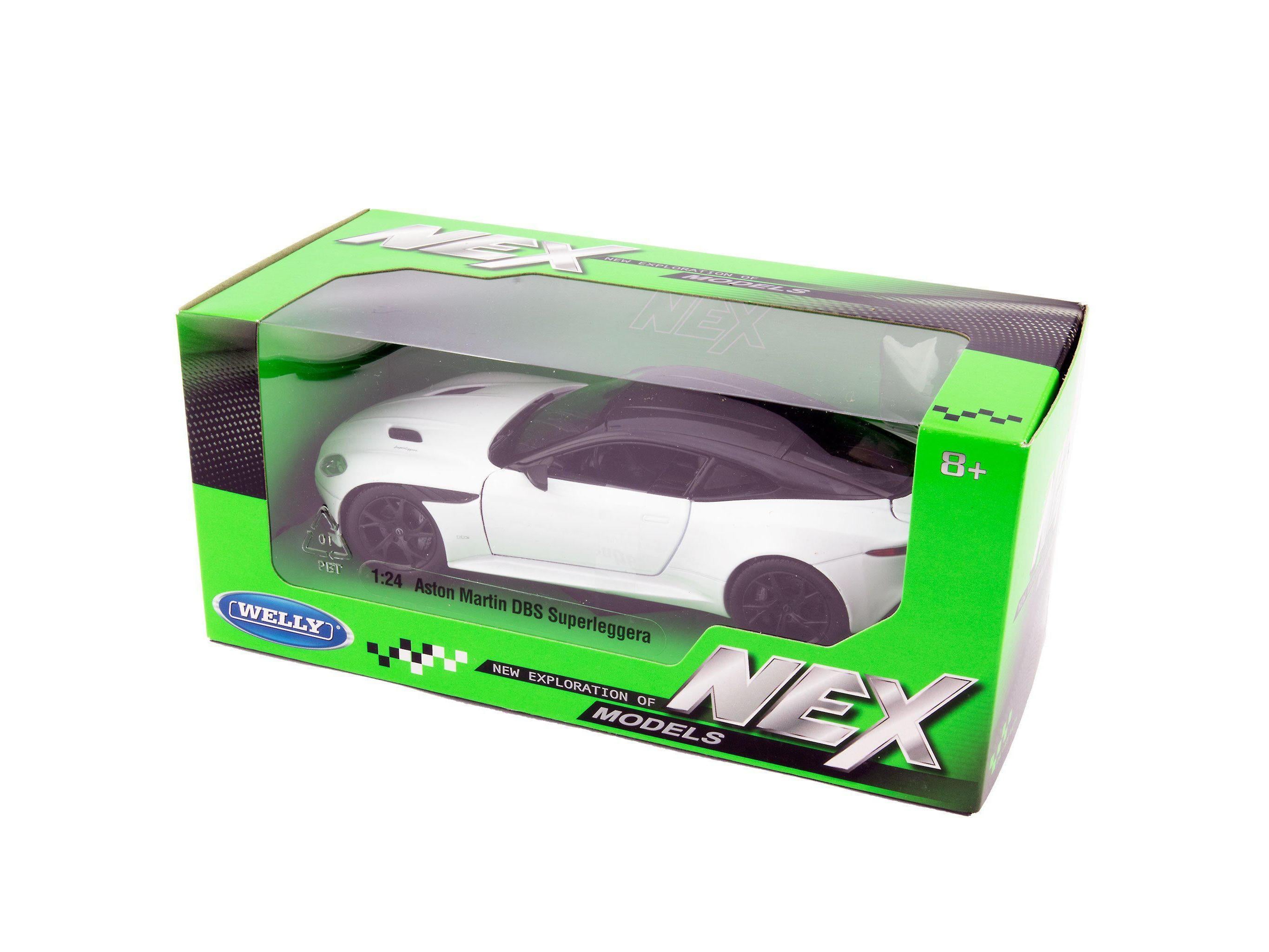 Aston Martin DBS Superleggera Diecast Model Car white - 1:24 Scale-Welly-Diecast Model Centre