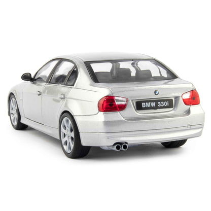 BMW 330i Diecast Model Car grey - 1:24 Scale-Welly-Diecast Model Centre