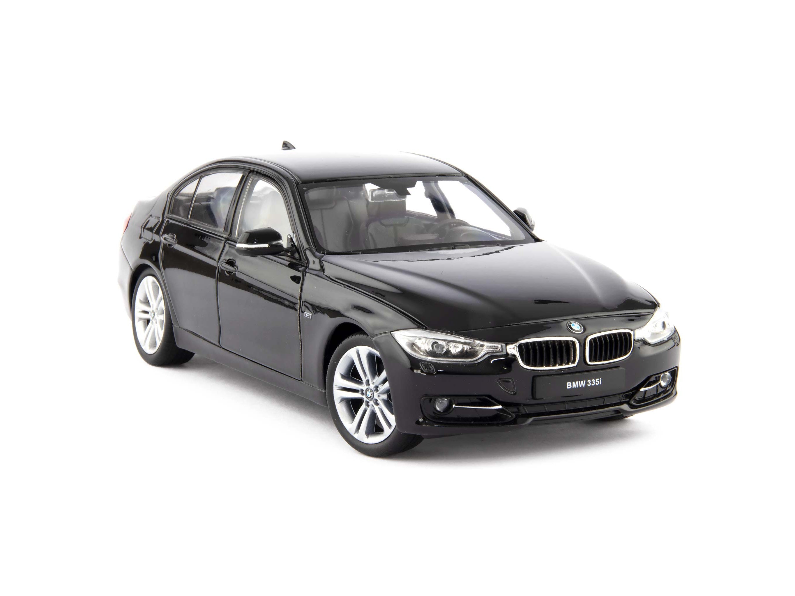 BMW 335i (F30) Diecast Model Car black - 1:24 Scale-Welly-Diecast Model Centre