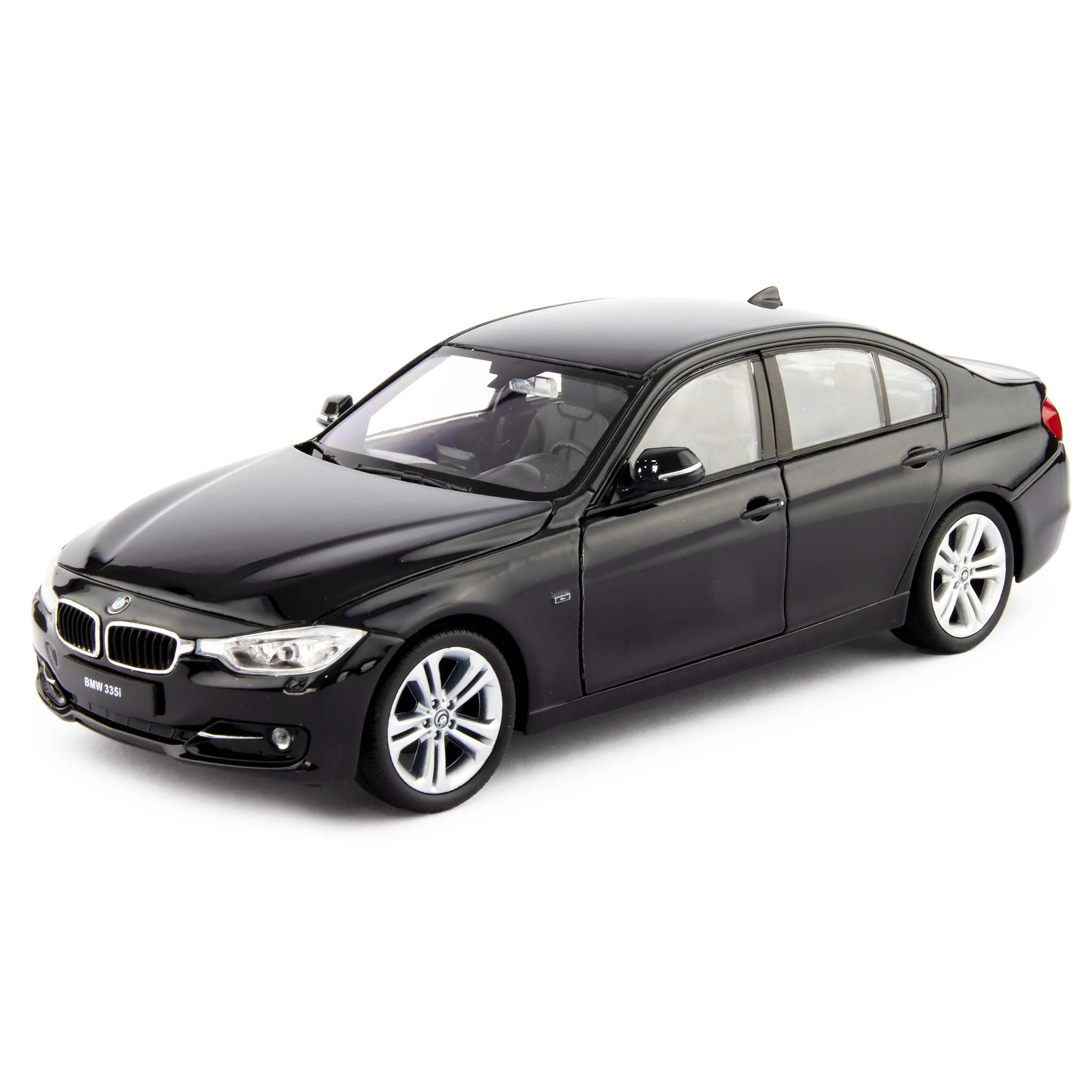 BMW 335i (F30) Diecast Model Car black - 1:24 Scale-Welly-Diecast Model Centre