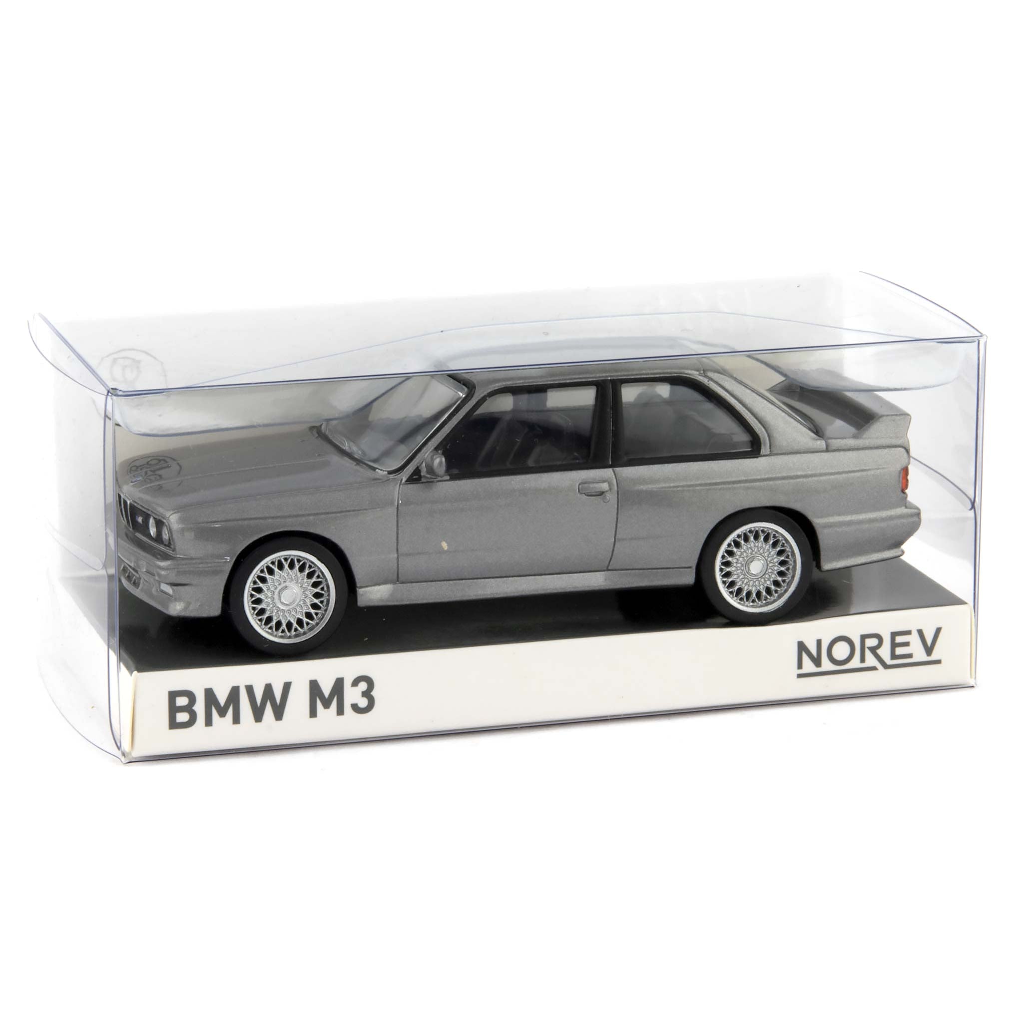 BMW M3 (E30) Diecast Model Car 1986 silver - 1:43 Scale-Norev-Diecast Model Centre