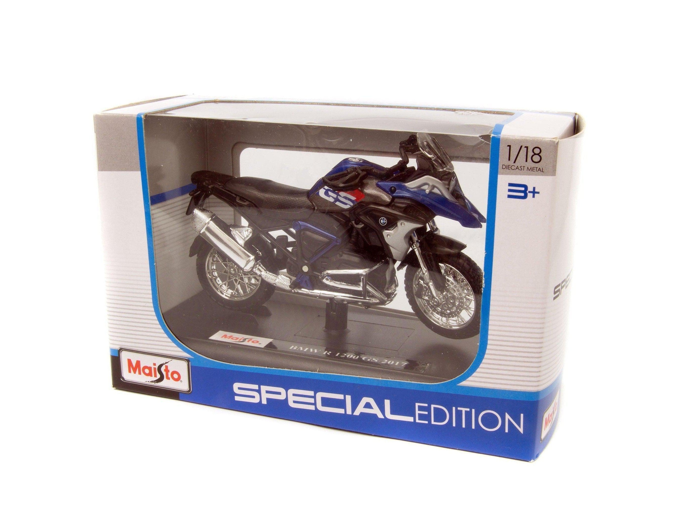 BMW R 1200 GS 2017 blue 1:18 Scale Motorcycle Model