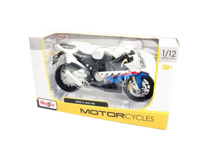 BMW S 1000 RR white 1:12 Scale Motorcycle Model