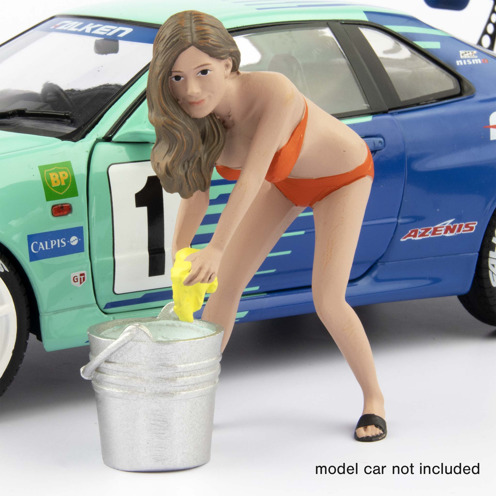 Bikini Car Wash Girl Resin Model Figure Cindy - 1:18 Scale-American Diorama-Diecast Model Centre