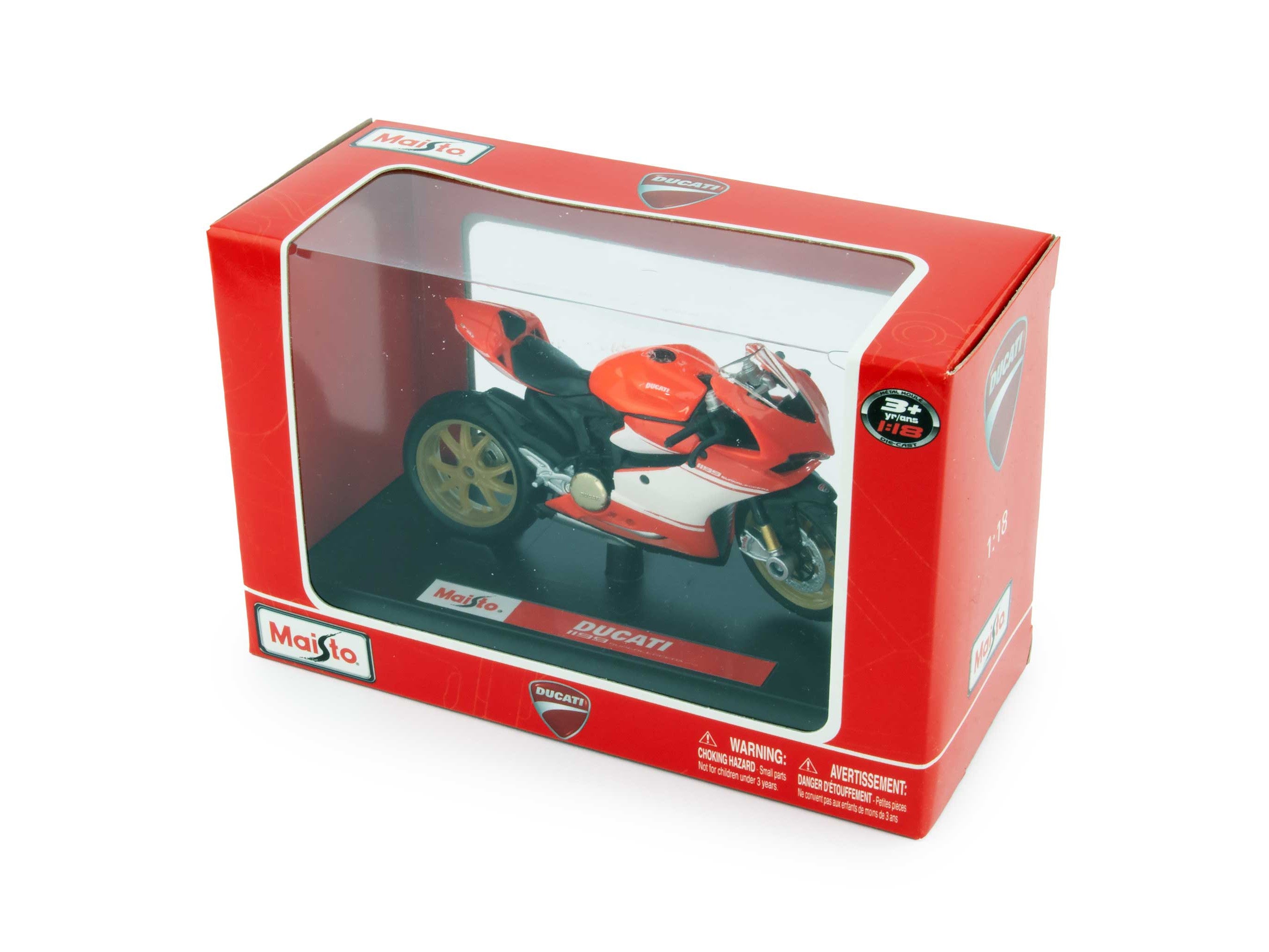 Ducati 1199 Superleggra Diecast Model Motorcycle 2014 red - 1:18 scale-Maisto-Diecast Model Centre