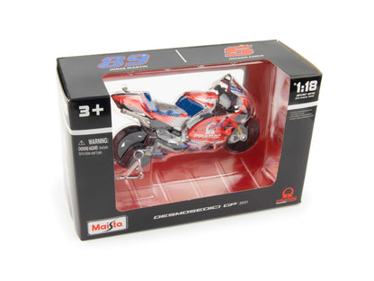 Ducati Desmosedici GP21 Pramac #5 MotoGP 2021 Zarco - 1:18 Scale Diecast Model Motorcycle-Maisto-Diecast Model Centre