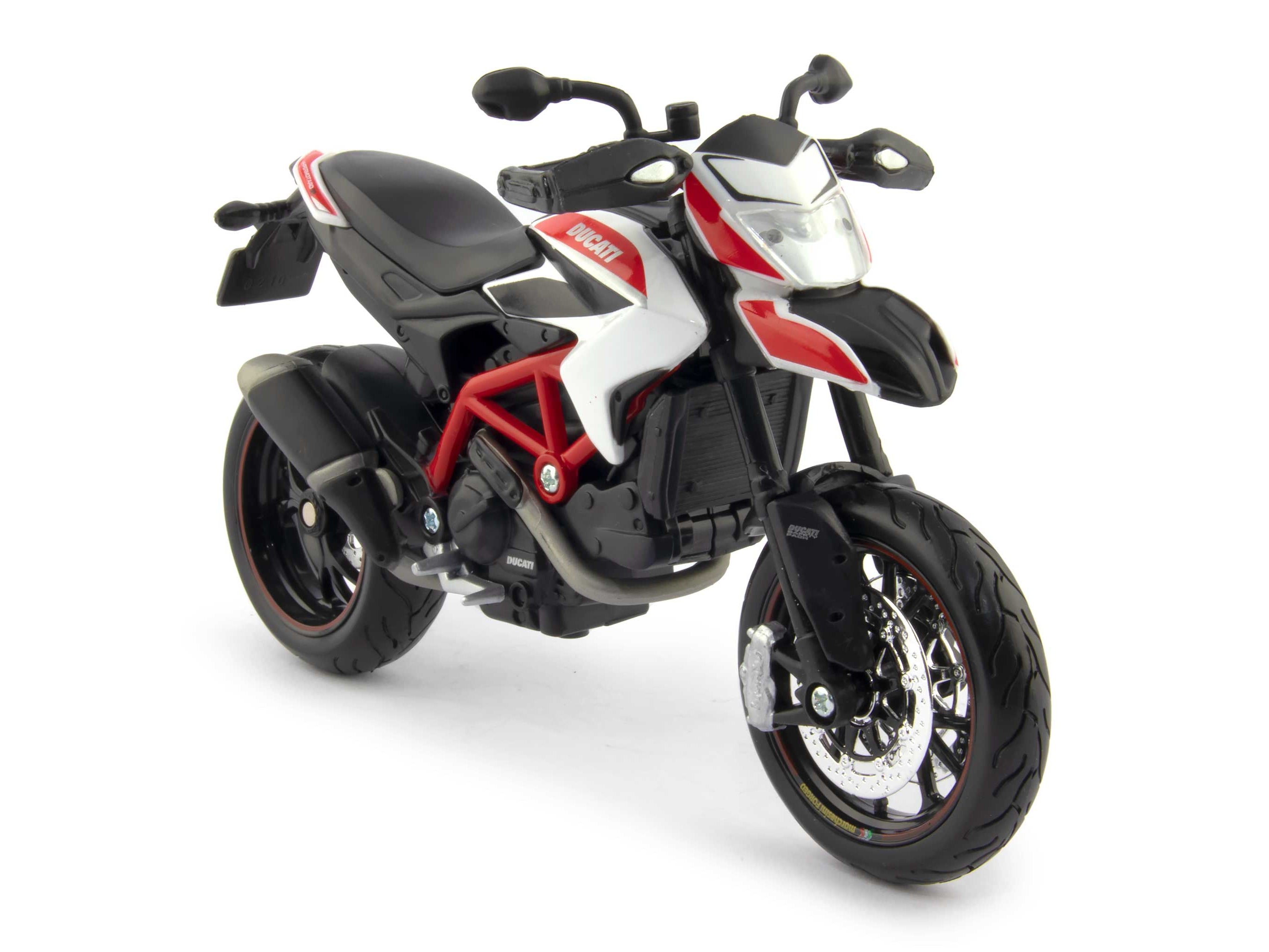 Ducati Hypermotard SP Diecast Model Motorcycle 2013 white - 1:12 Scale-Maisto-Diecast Model Centre