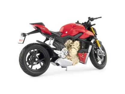 Ducati Streetfighter V4 S Diecast Model Motorcycle red - 1:18 scale-Maisto-Diecast Model Centre