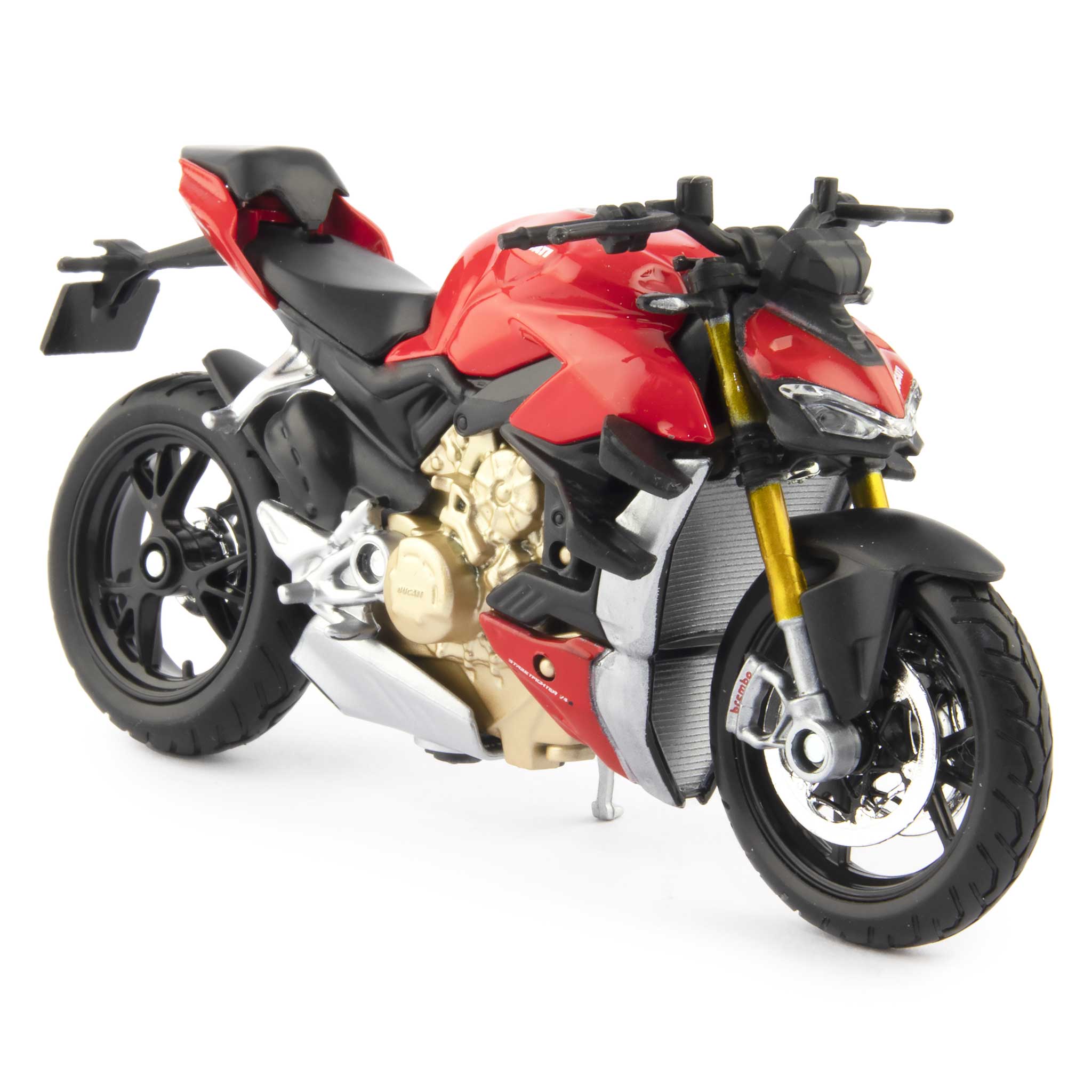 Ducati Streetfighter V4 S Diecast Model Motorcycle red - 1:18 scale-Maisto-Diecast Model Centre
