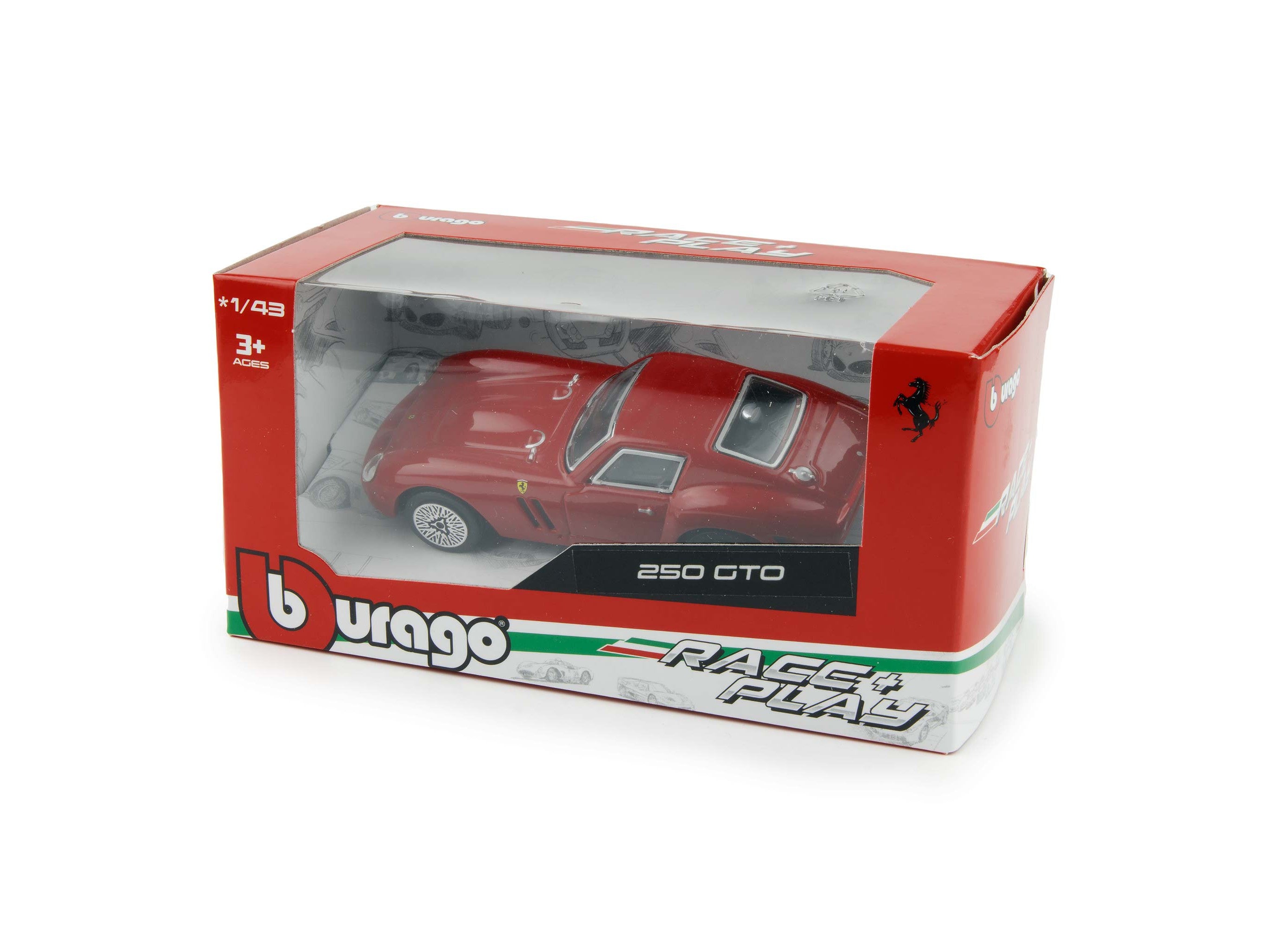 Ferrari 250 GTO 1962 red 1:43 Model Car Bburago 31129R