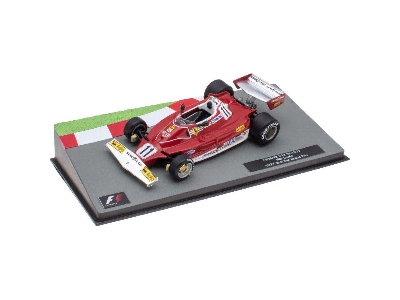 Ferrari 312 T2 #11 F1 Brazilian GP 1977 Lauda - 1:43 Scale Diecast Model Car-Unbranded-Diecast Model Centre