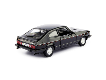 Ford Capri 2.8i Diecast Model Car 1982 black- 1:24 Scale-Bburago-Diecast Model Centre