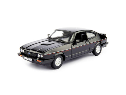 Ford Capri 2.8i Diecast Model Car 1982 black- 1:24 Scale-Bburago-Diecast Model Centre