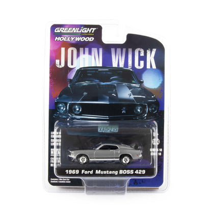 Ford Mustang Boss 429 Diecast Model Car 1969 John Wick - 1:64 Scale-GreenLight-Diecast Model Centre