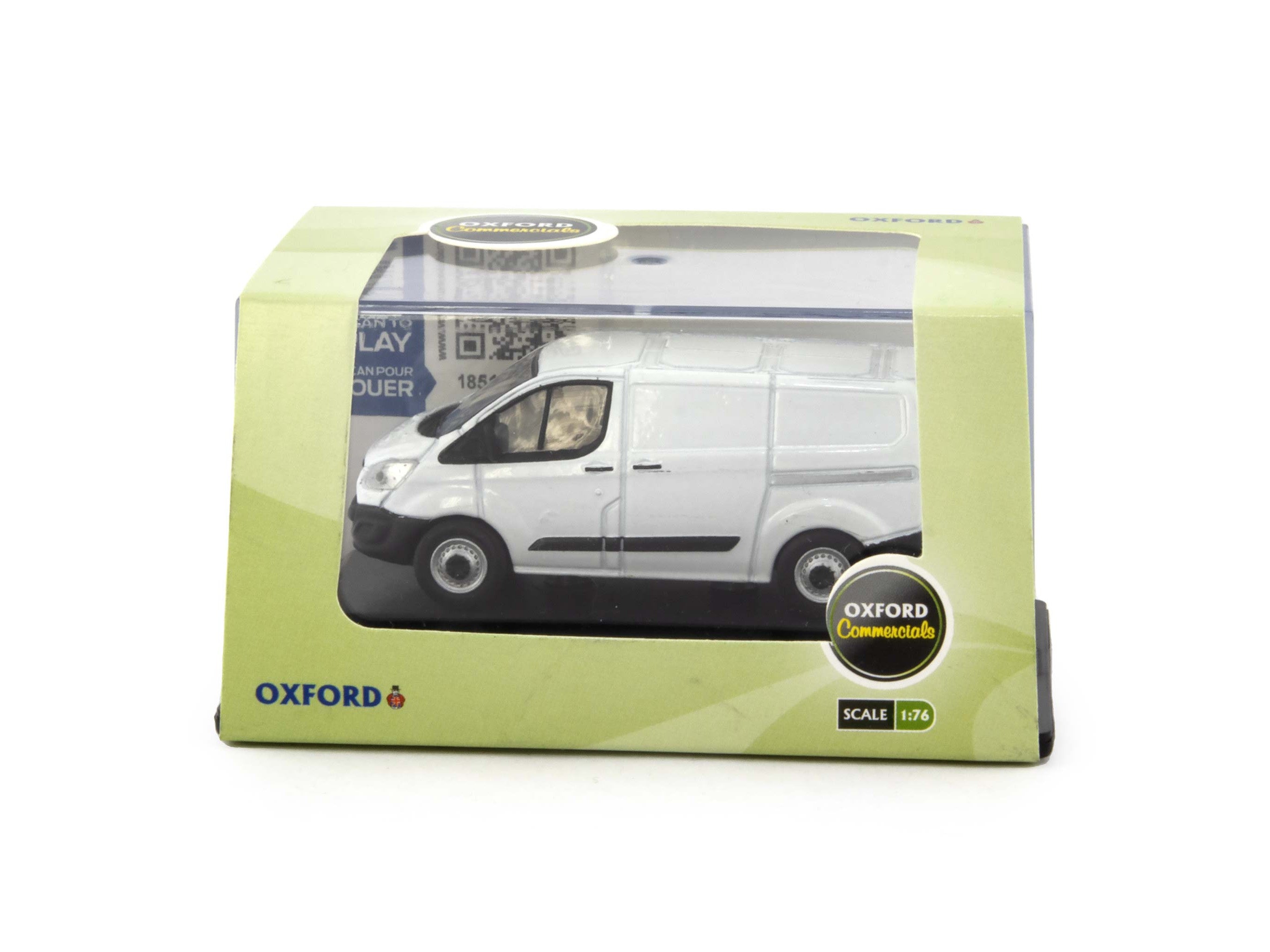 Ford Transit Custom Diecast Model Van white - 1:76 Scale-Oxford Diecast-Diecast Model Centre