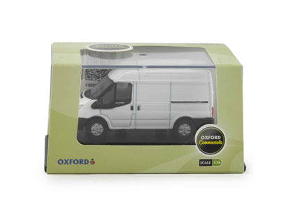 Ford Transit Mk5 SWB Medium Roof Diecast Model Van white - 1:76 Scale-Oxford Diecast-Diecast Model Centre