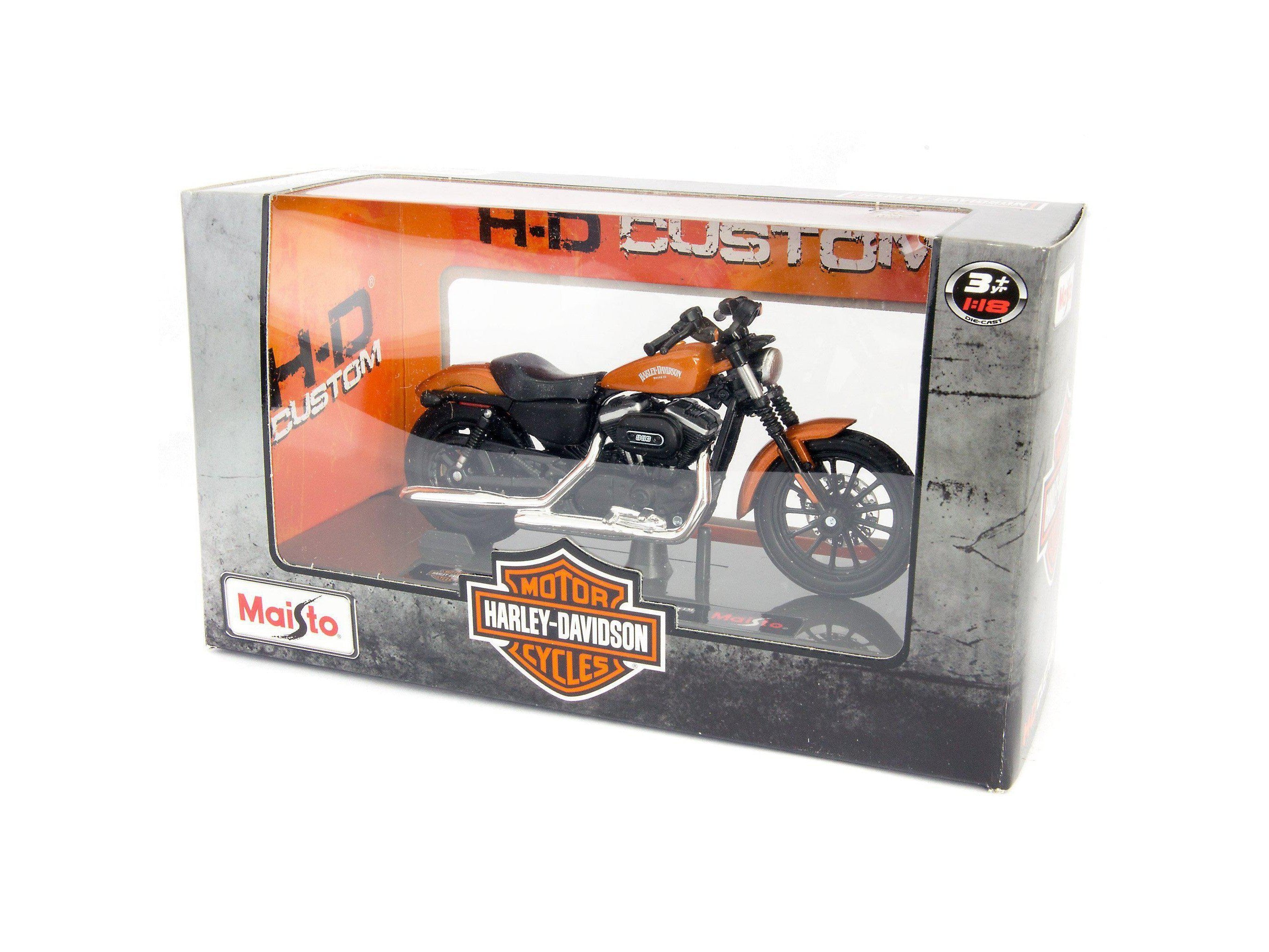 Harley-Davidson Sportster Iron 883 2014 orange- 1:18 Scale Motorcycle Model