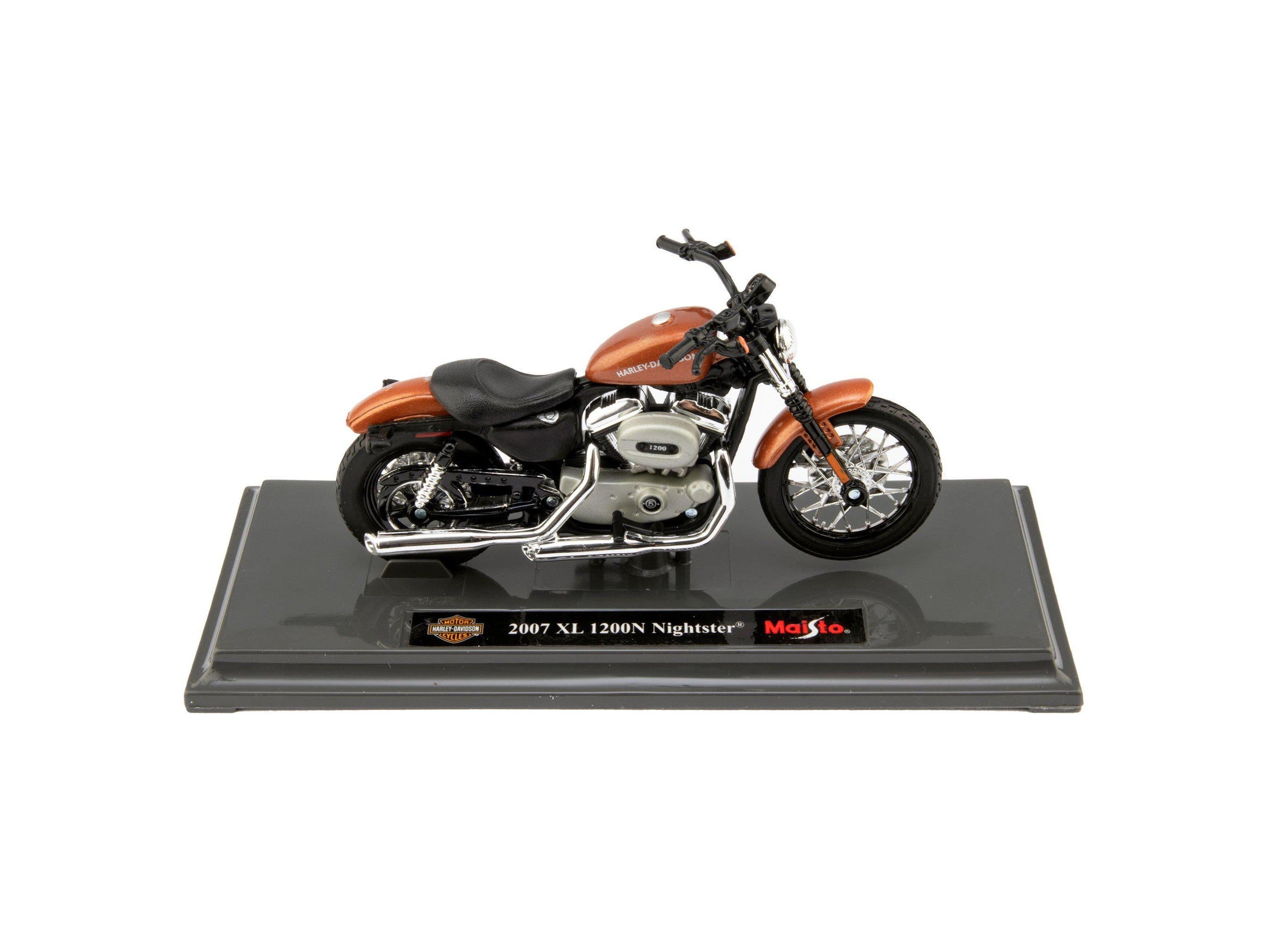 Harley-Davidson XL 1200N Nightster 2007 bronze 1:18 Scale Motorcycle Model