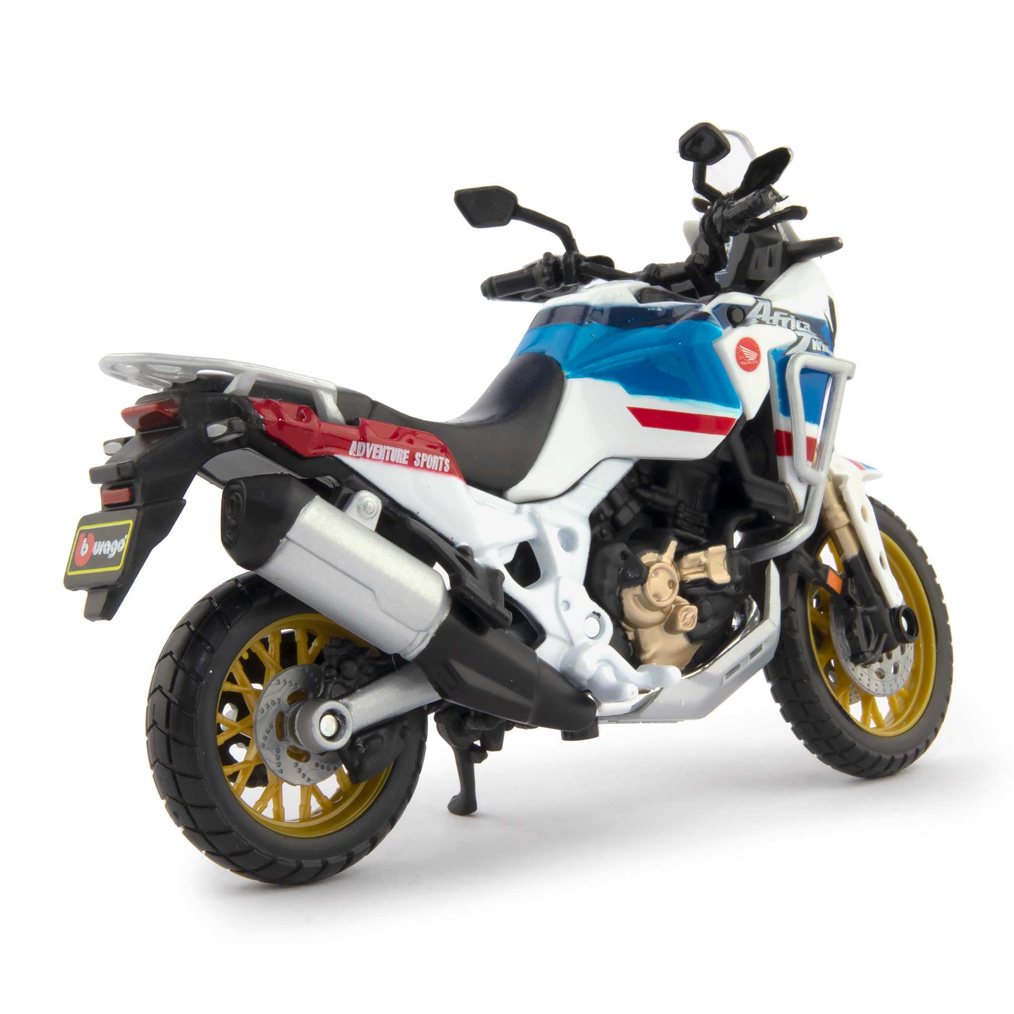 Honda CRF1000L Africa Twin Adventure Sports Diecast Model Motorcycle 2019 - 1:18 Scale-Bburago-Diecast Model Centre