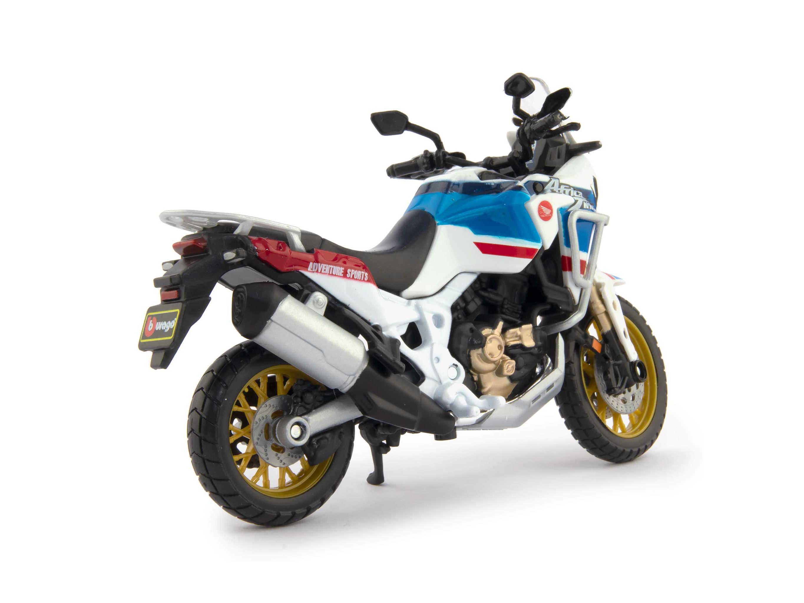 Honda CRF1000L Africa Twin Adventure Sports Diecast Model Motorcycle 2019 - 1:18 Scale-Bburago-Diecast Model Centre