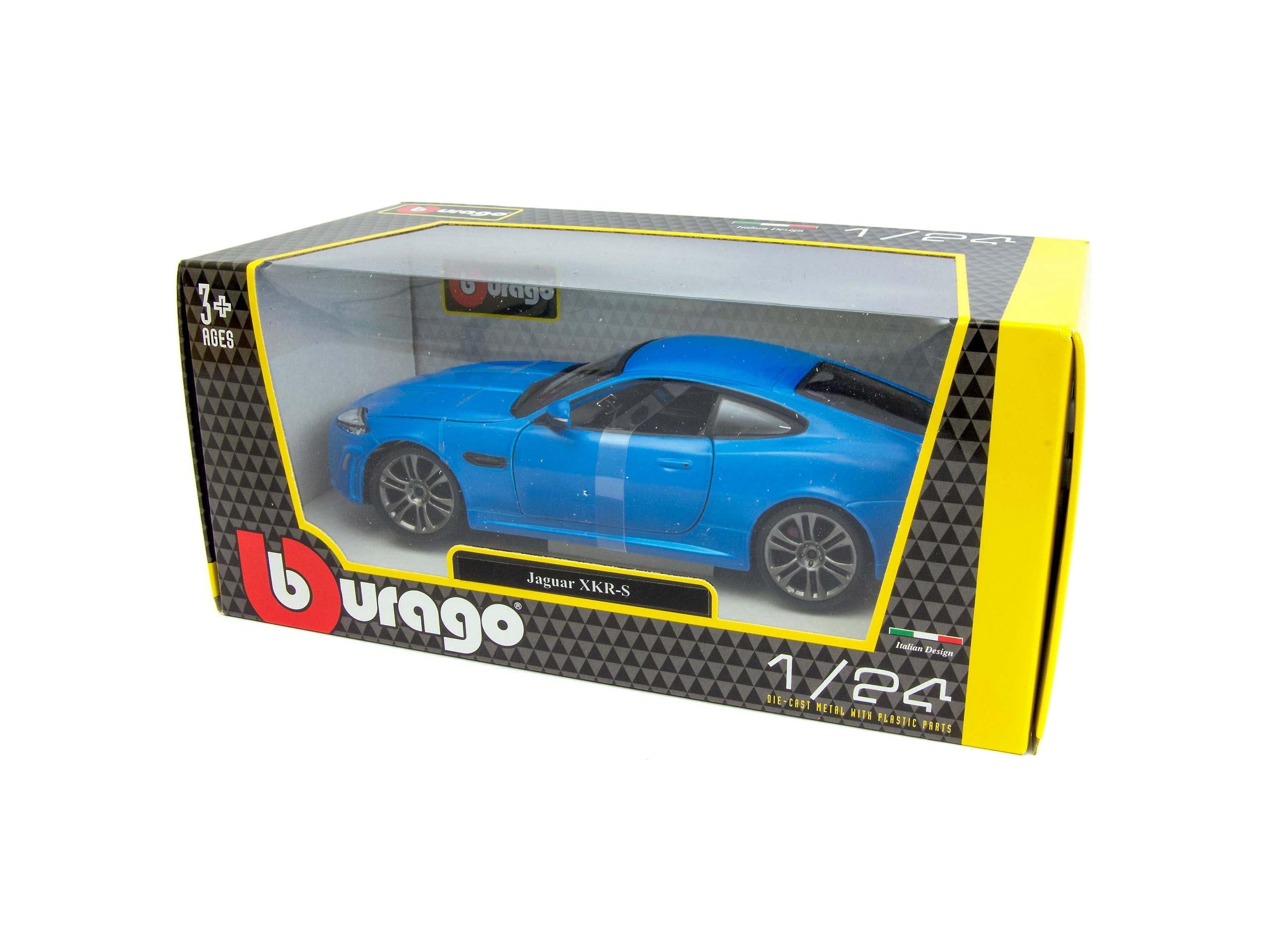 Jaguar XKR-S blue - 1:24 Scale Diecast Model Car-Bburago-Diecast Model Centre
