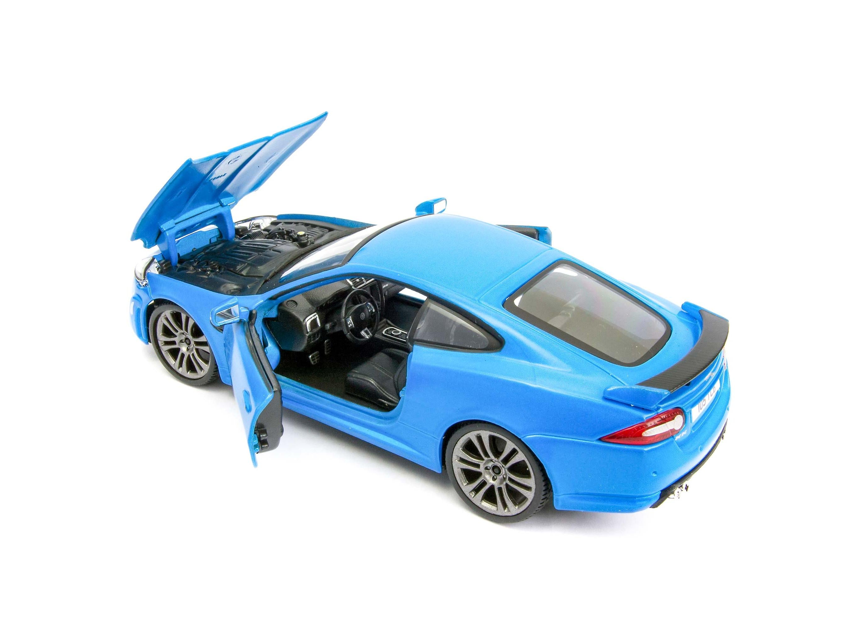 Jaguar XKR-S blue 1:24 Scale Model Car