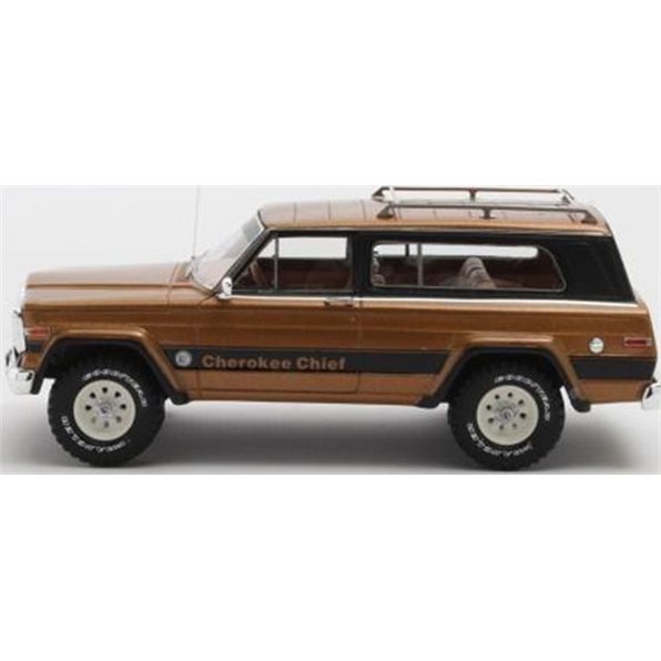 Jeep Cherokee Chief (SJ) 1980-83 brown - 1:43 Scale Resin Model Car-Matrix-Diecast Model Centre