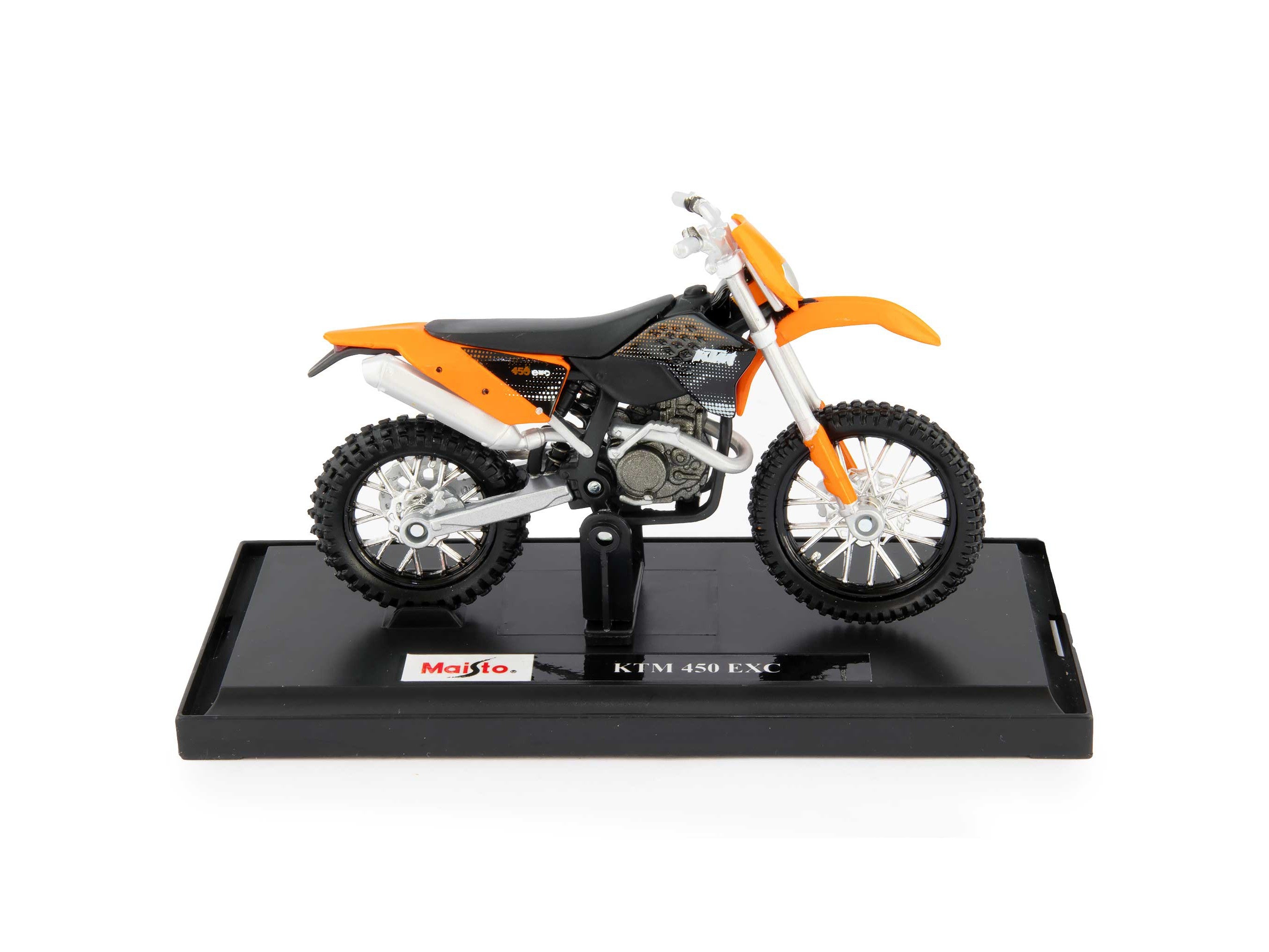 KTM 450 EXC Diecast Model Motorcycle black/orange - 1:18 scale-Maisto-Diecast Model Centre