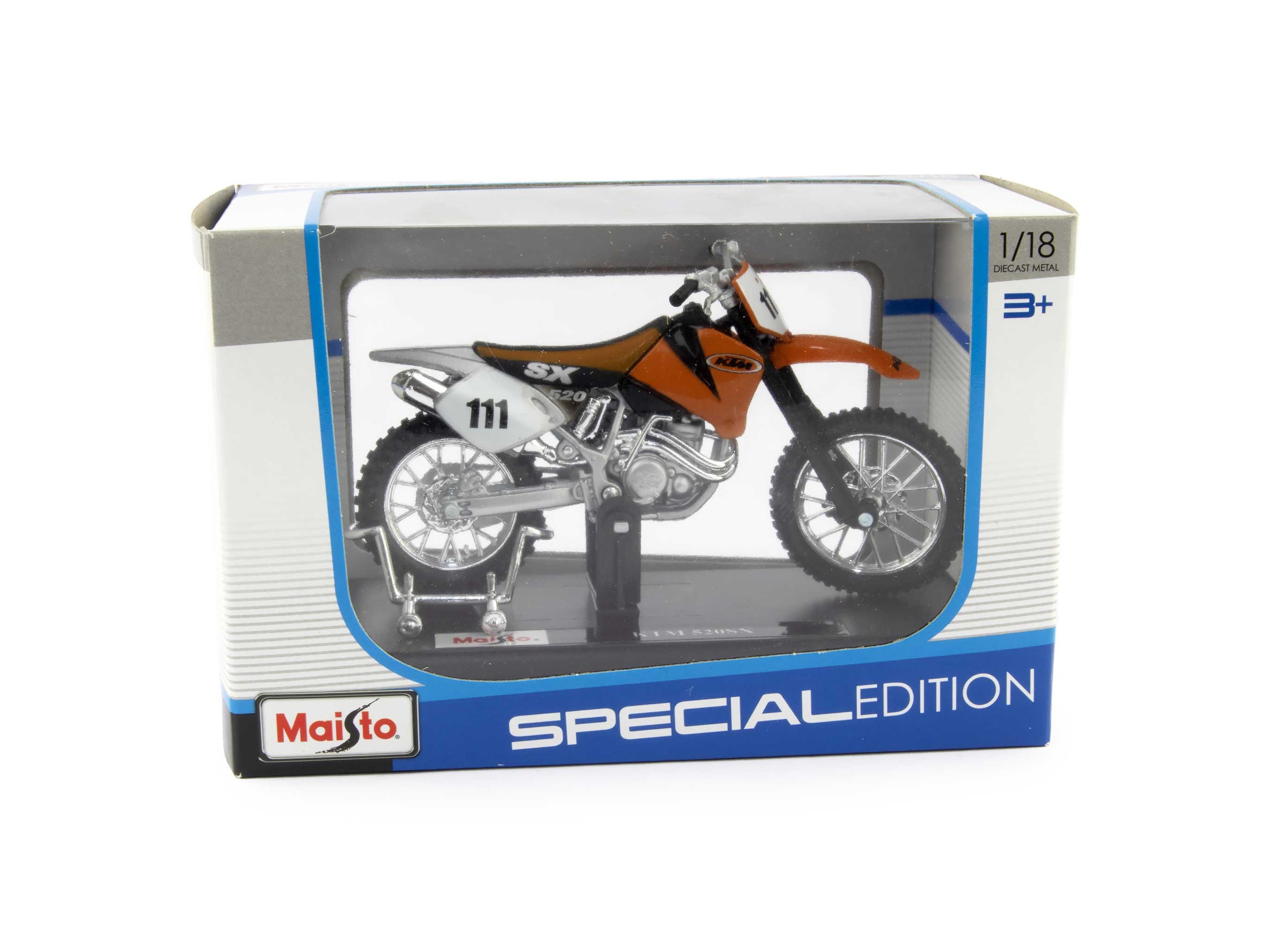 KTM 520SX orange 1:18 Scale Motorcycle Model