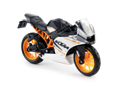 KTM RC 390 black/white 1:18 Scale Motorcycle Model