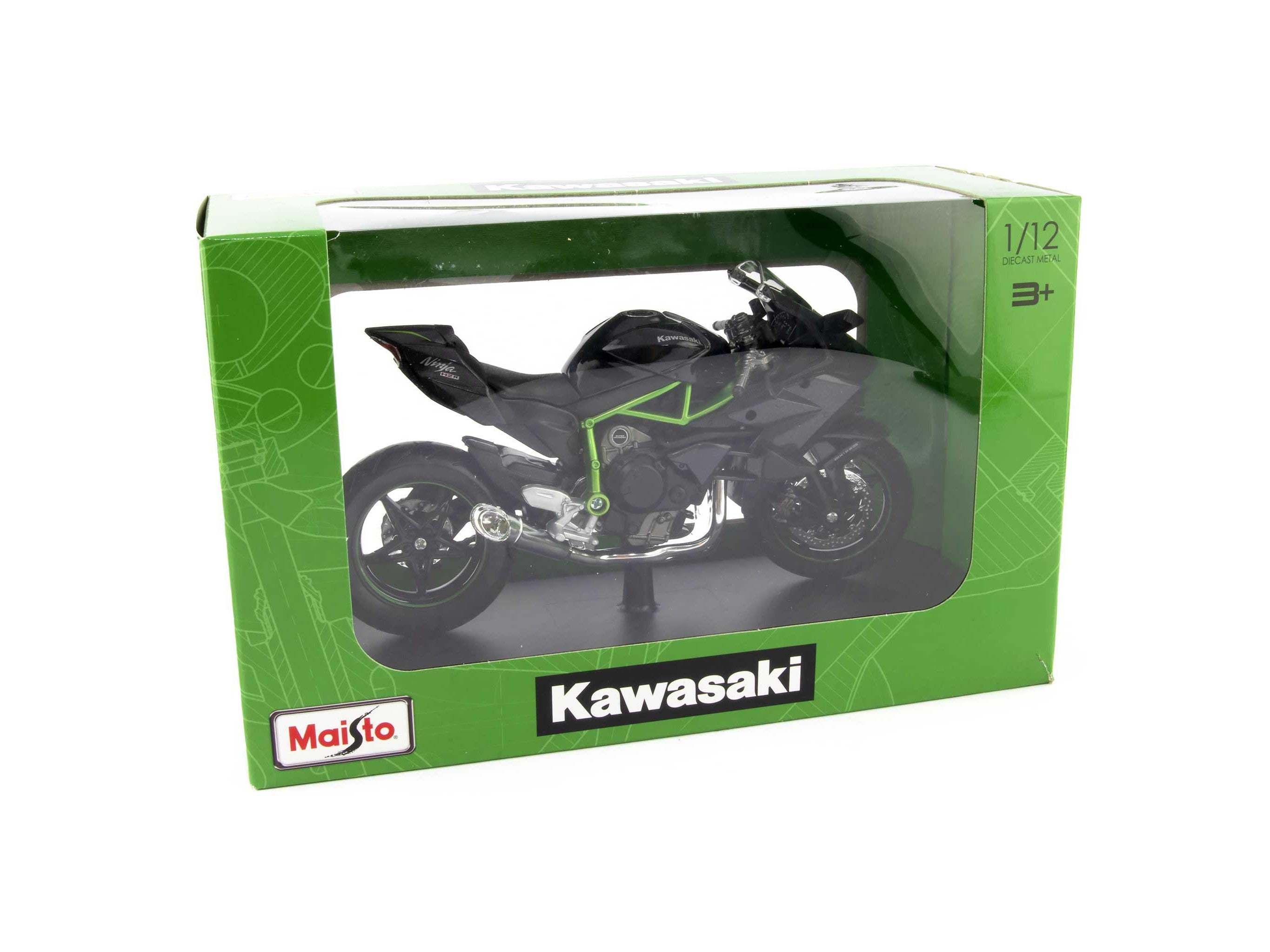 1:12 modèle de moto moulé sous pression avec casque Simulation de