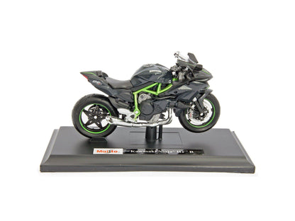 Kawasaki H2 R Ninja grey 1:18 Scale Motorcycle Model