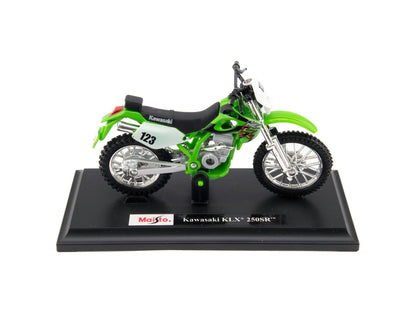 Kawasaki KLX250SR green 1:18 Scale Motorcycle Model