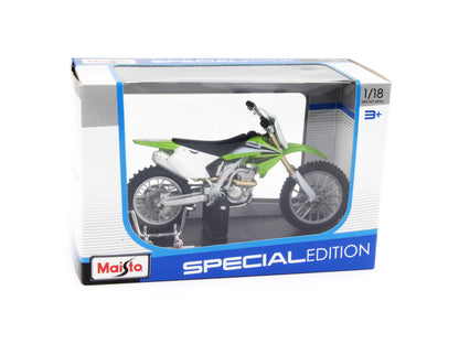 Kawasaki KX250F green - 1:18 Scale Diecast Model Motorcycle-Maisto-Diecast Model Centre