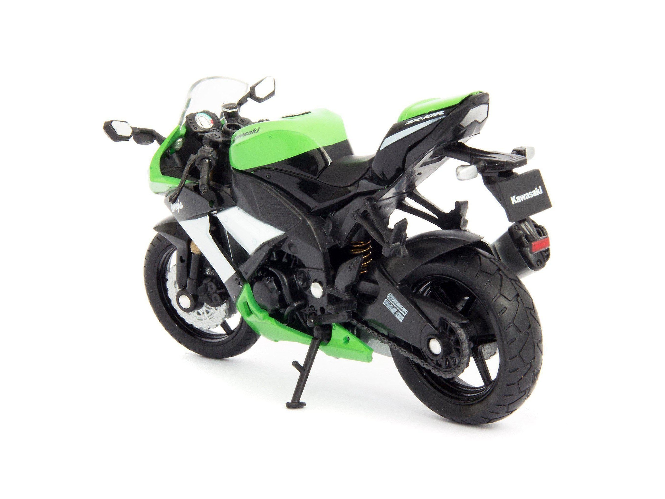 リアルモーターサイクル1:18 Kawasaki Ninja ZX-10R green 1:18 Diecast Model Motorcycle