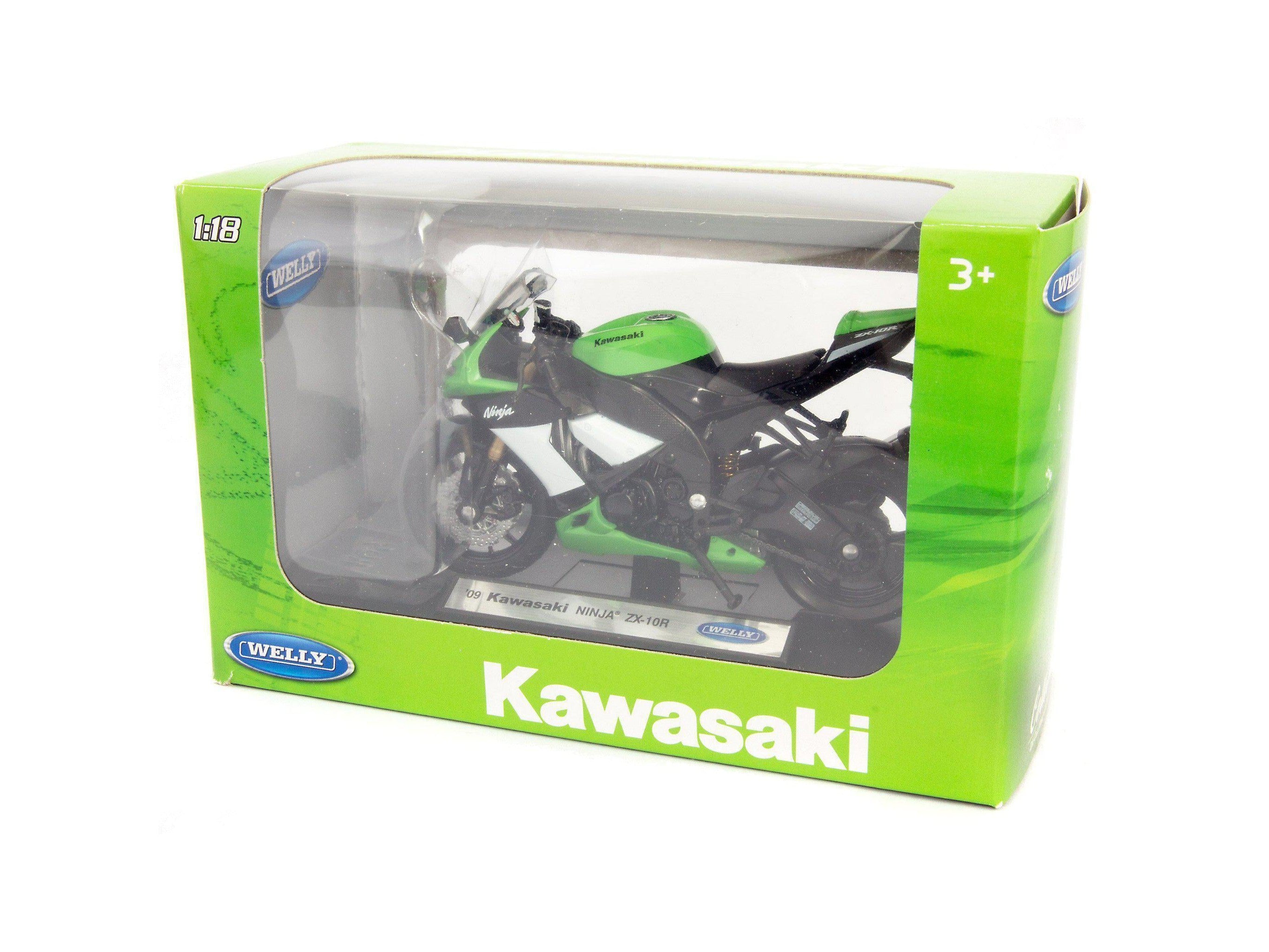 Kawasaki Ninja ZX-10R green 1:18 Diecast Model Motorcycle