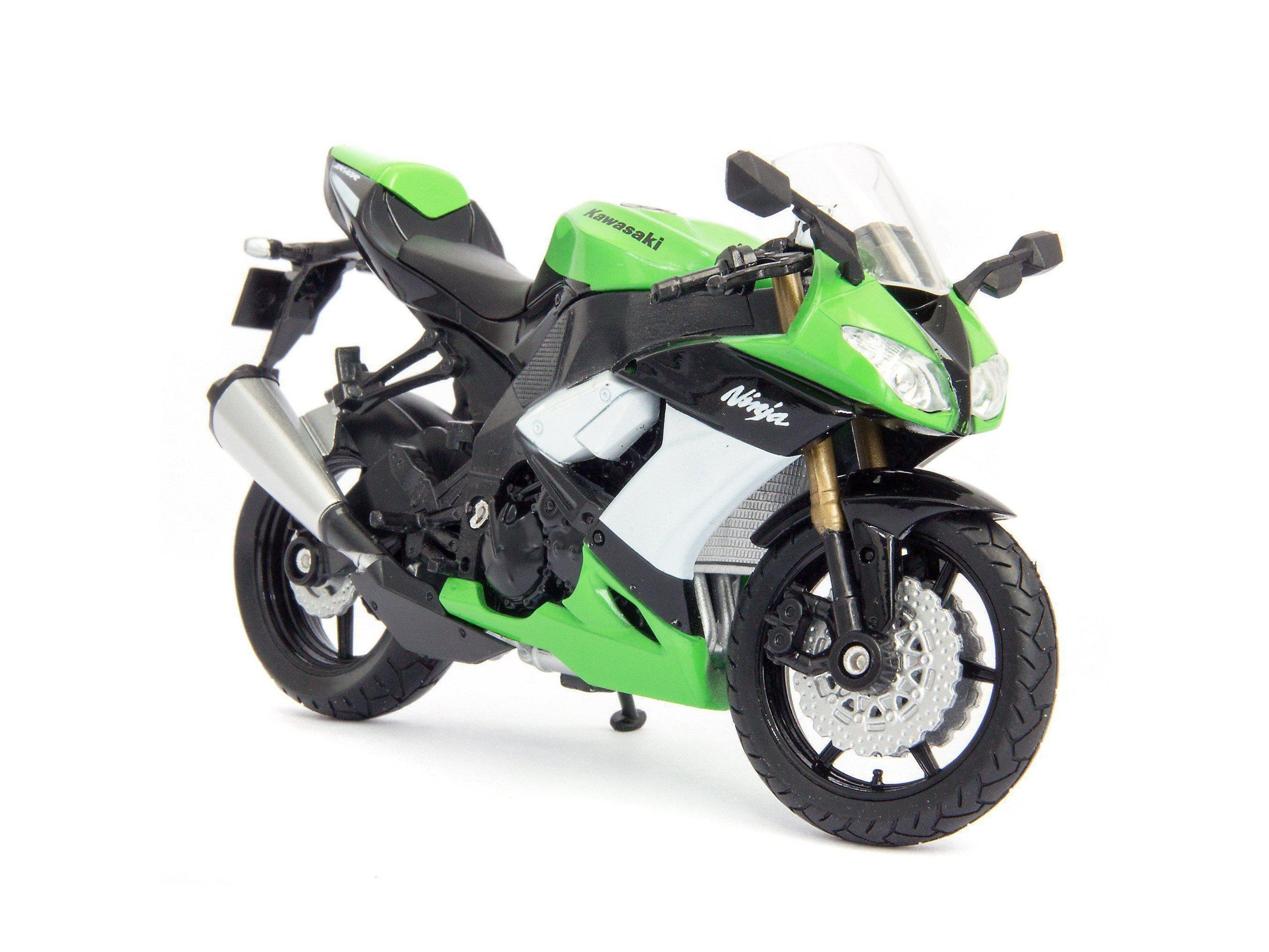 Kawasaki Ninja ZX-10R green 1:18 Diecast Model Motorcycle