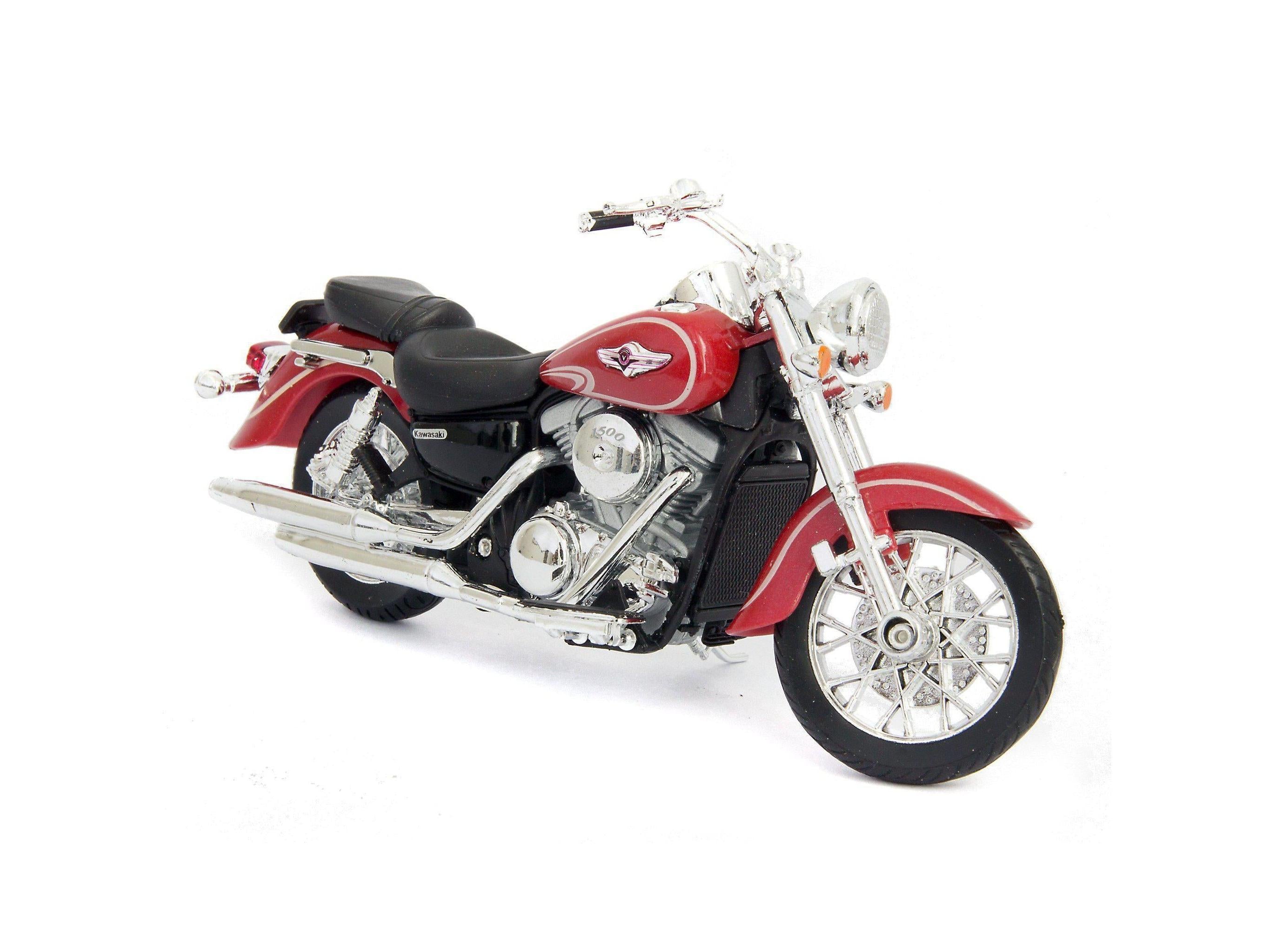 Kawasaki Vulcan 1500 Classic Diecast Model Motorcycle 2002 - 1:18 Scale-Welly-Diecast Model Centre