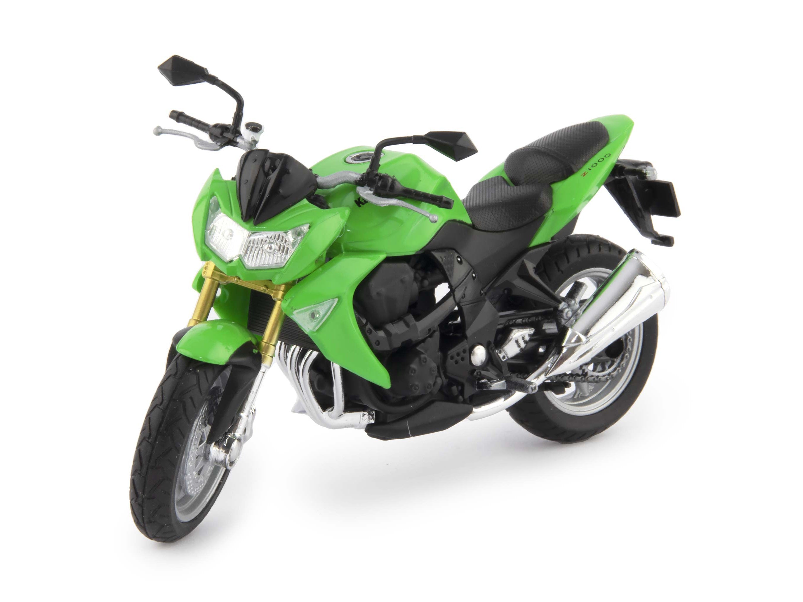 Kawasaki Z1000 Diecast Model Motorcycle 2007 green - 1:18 Scale-Welly-Diecast Model Centre