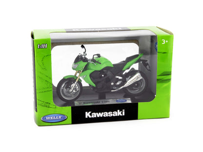 Kawasaki Z1000 Diecast Model Motorcycle 2007 green - 1:18 Scale-Welly-Diecast Model Centre