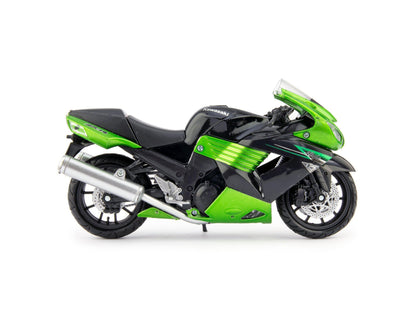 Kawasaki ZX-14 Diecast Model Motorcycle 2011 green - 1:12 Scale-NewRay-Diecast Model Centre